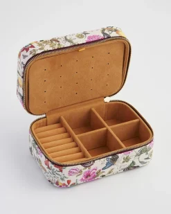 Outlet Fable England Floral Engravings Large Printed Jewelry Box