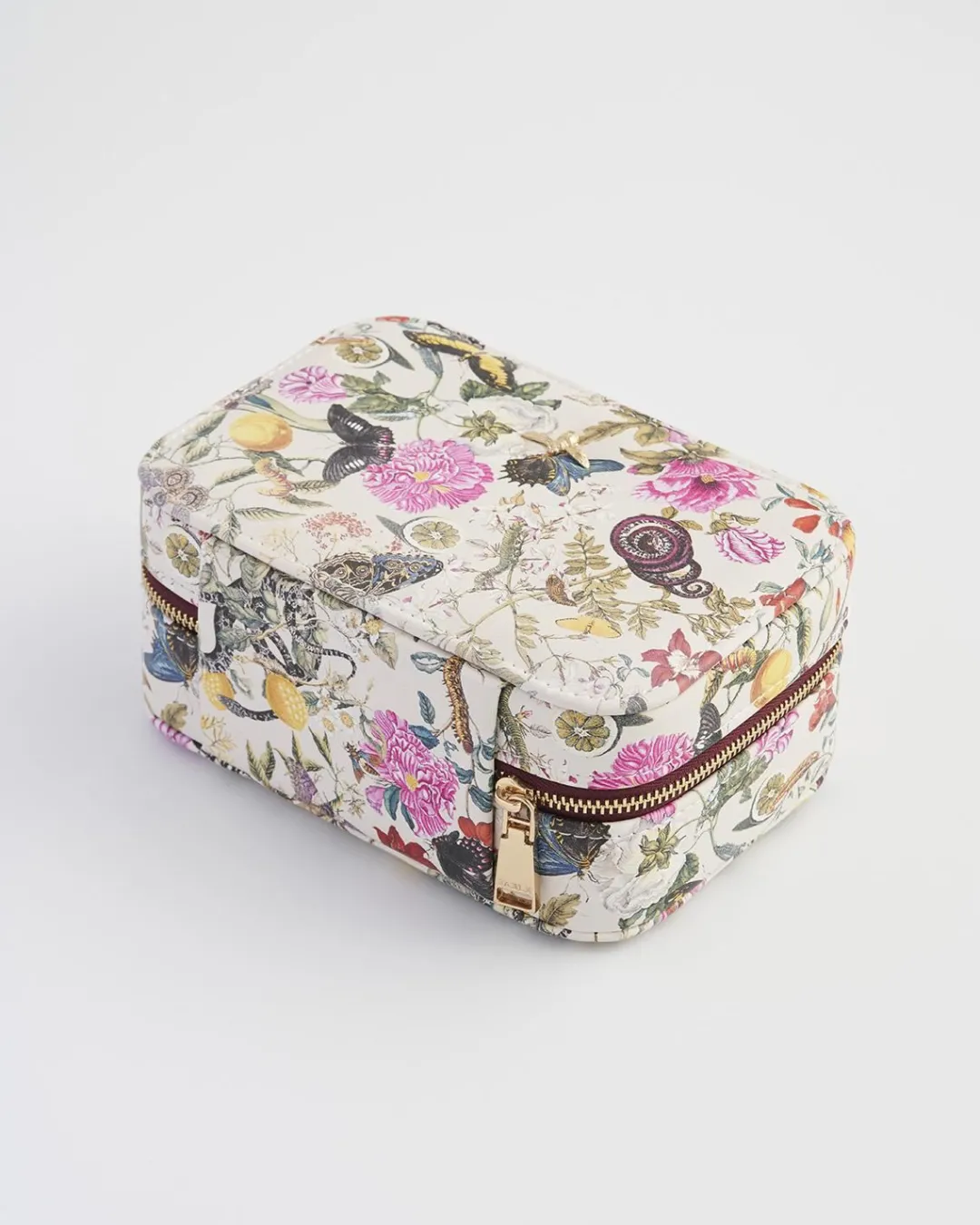 Outlet Fable England Floral Engravings Large Printed Jewelry Box