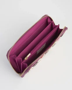 Sale Fable England Floral Engravings Large Zip Wallet