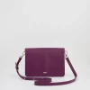 Discount Fable England Floral Engravings Plum Foldover Purse