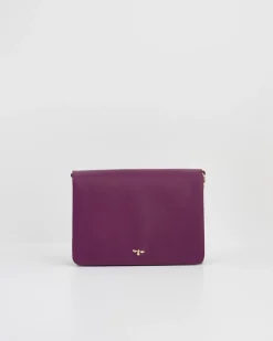 Discount Fable England Floral Engravings Plum Foldover Purse