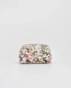 Hot Fable England Floral Engravings PU Cosmetics Pouch