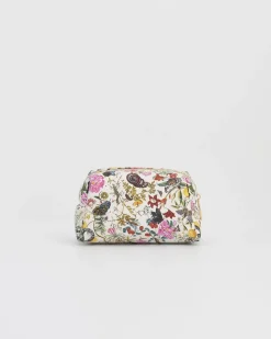 Hot Fable England Floral Engravings PU Cosmetics Pouch