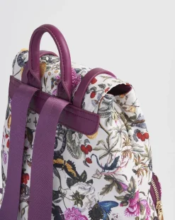 Discount Fable England Floral Engravings Small Plum Backpack