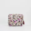 Clearance Fable England Floral Engravings Velvet Printed Large Cosmetic Bag