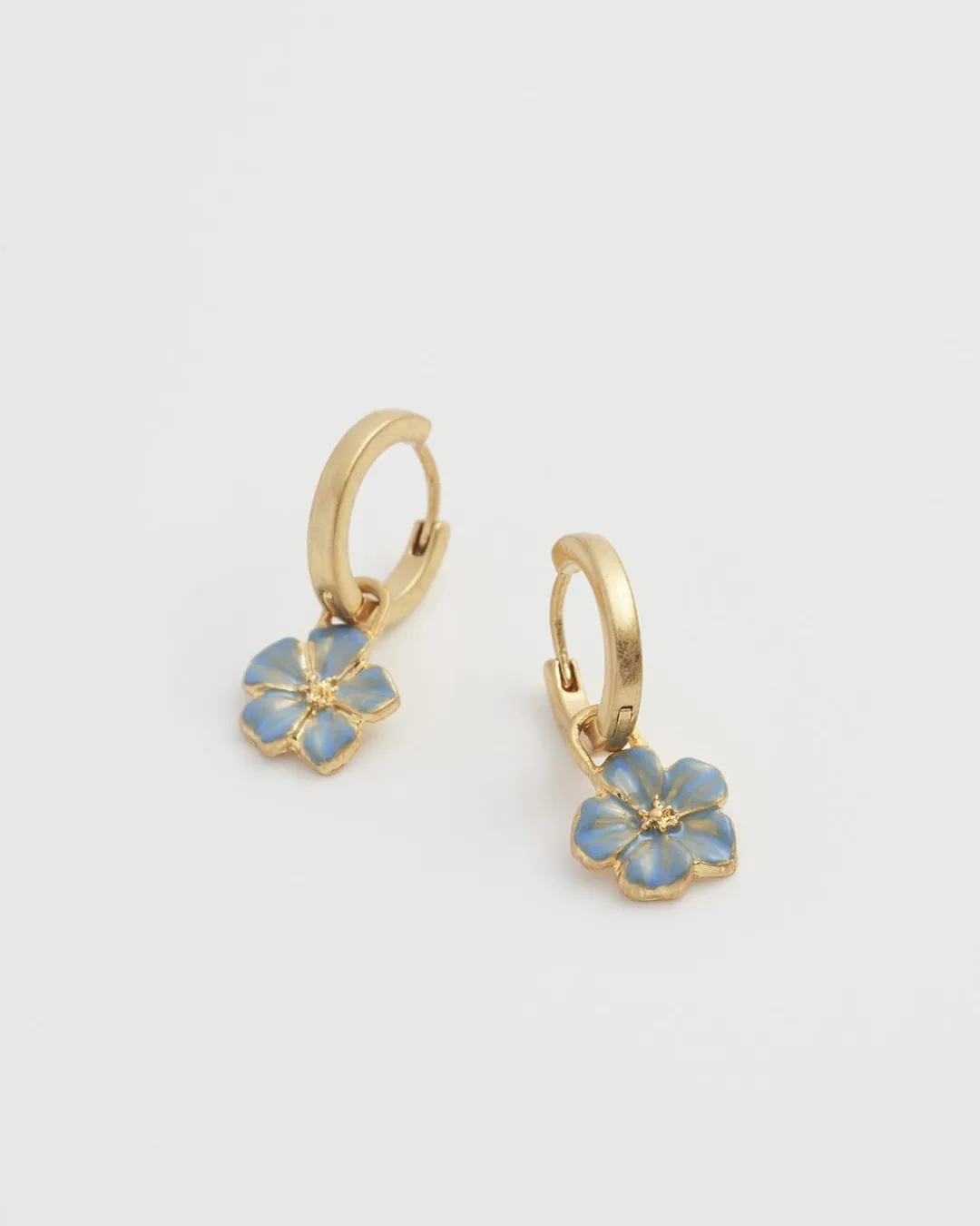 Clearance Fable England Flower Huggie Earrings