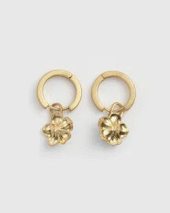 Clearance Fable England Flower Huggie Earrings