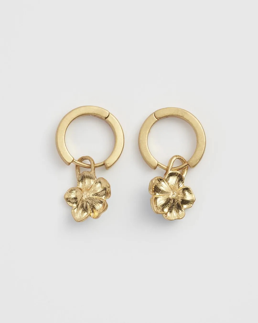 Clearance Fable England Flower Huggie Earrings