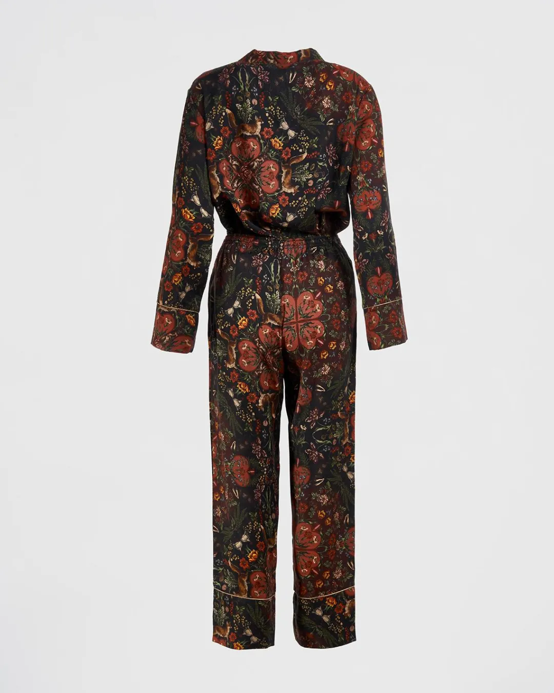 Online Fable England Folksy Fox Pajamas Black