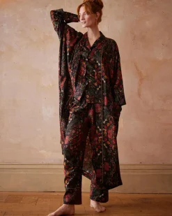 Online Fable England Folksy Fox Pajamas Black
