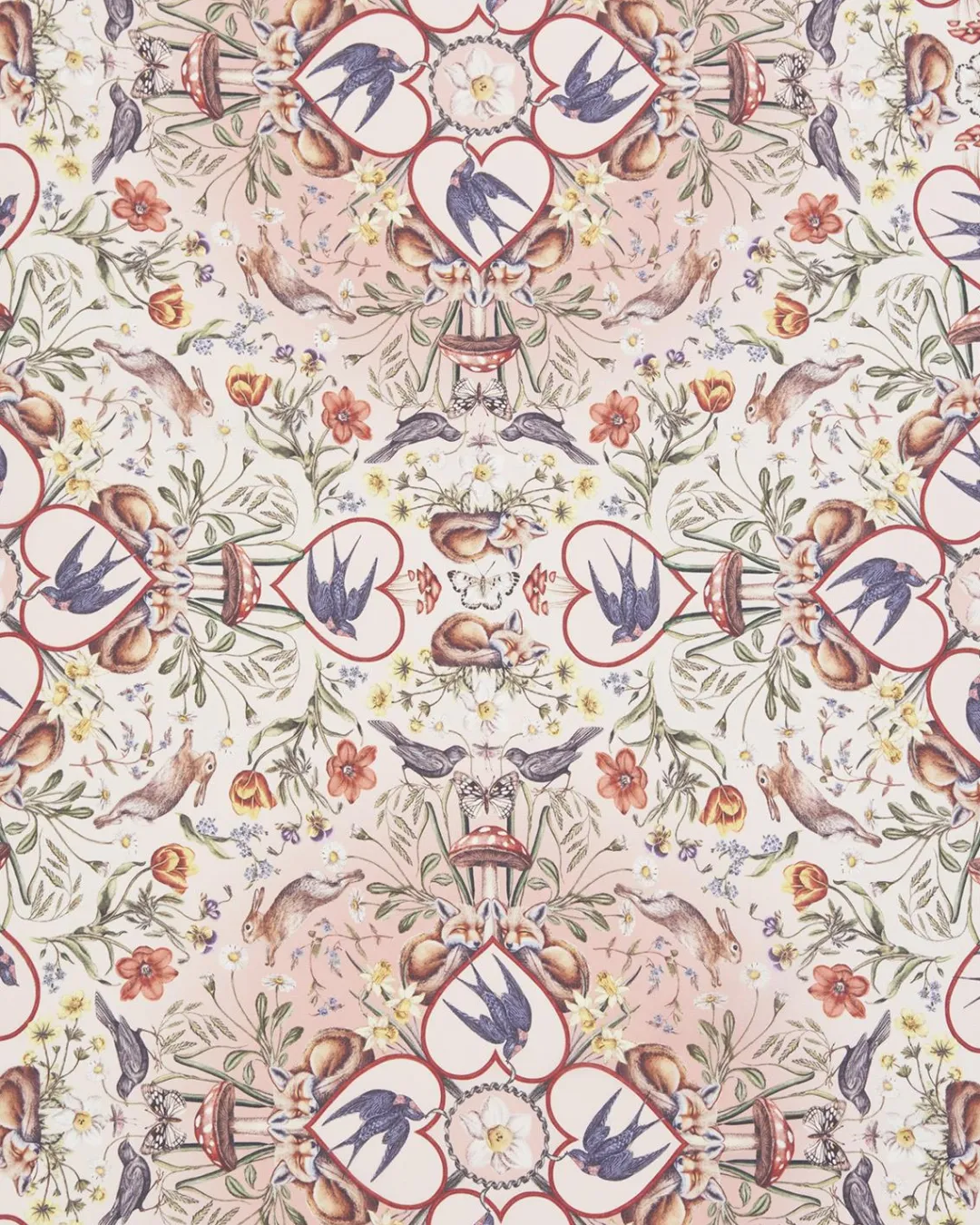 Fashion Fable England Folksy Fox Silky Scarf