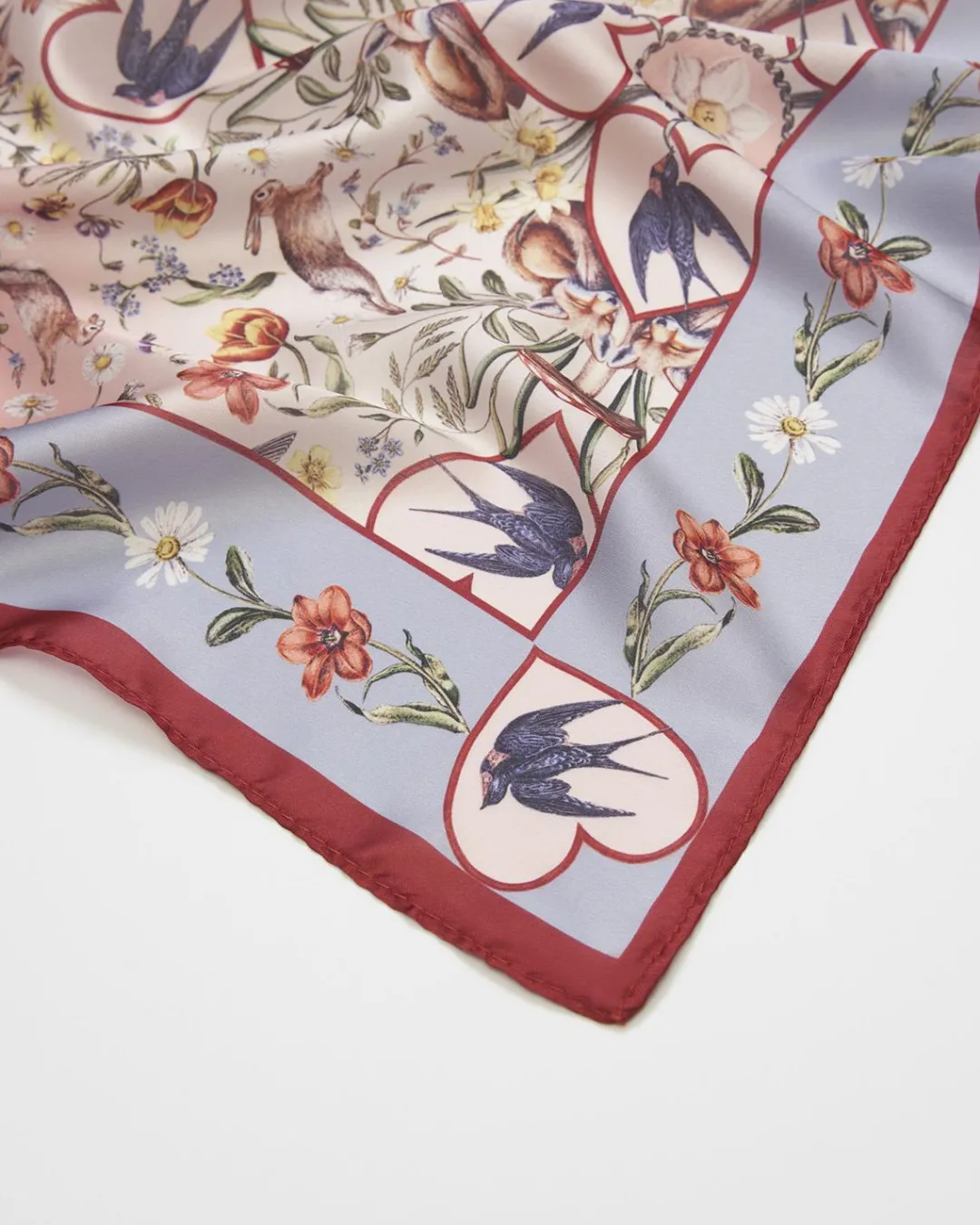 Fashion Fable England Folksy Fox Silky Scarf