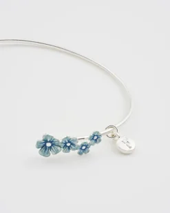 Online Fable England Forget Me Not Silver Bangle