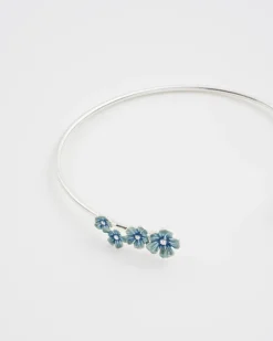 Online Fable England Forget Me Not Silver Bangle