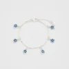 Fashion Fable England Forget Me Not Silver Bracelet