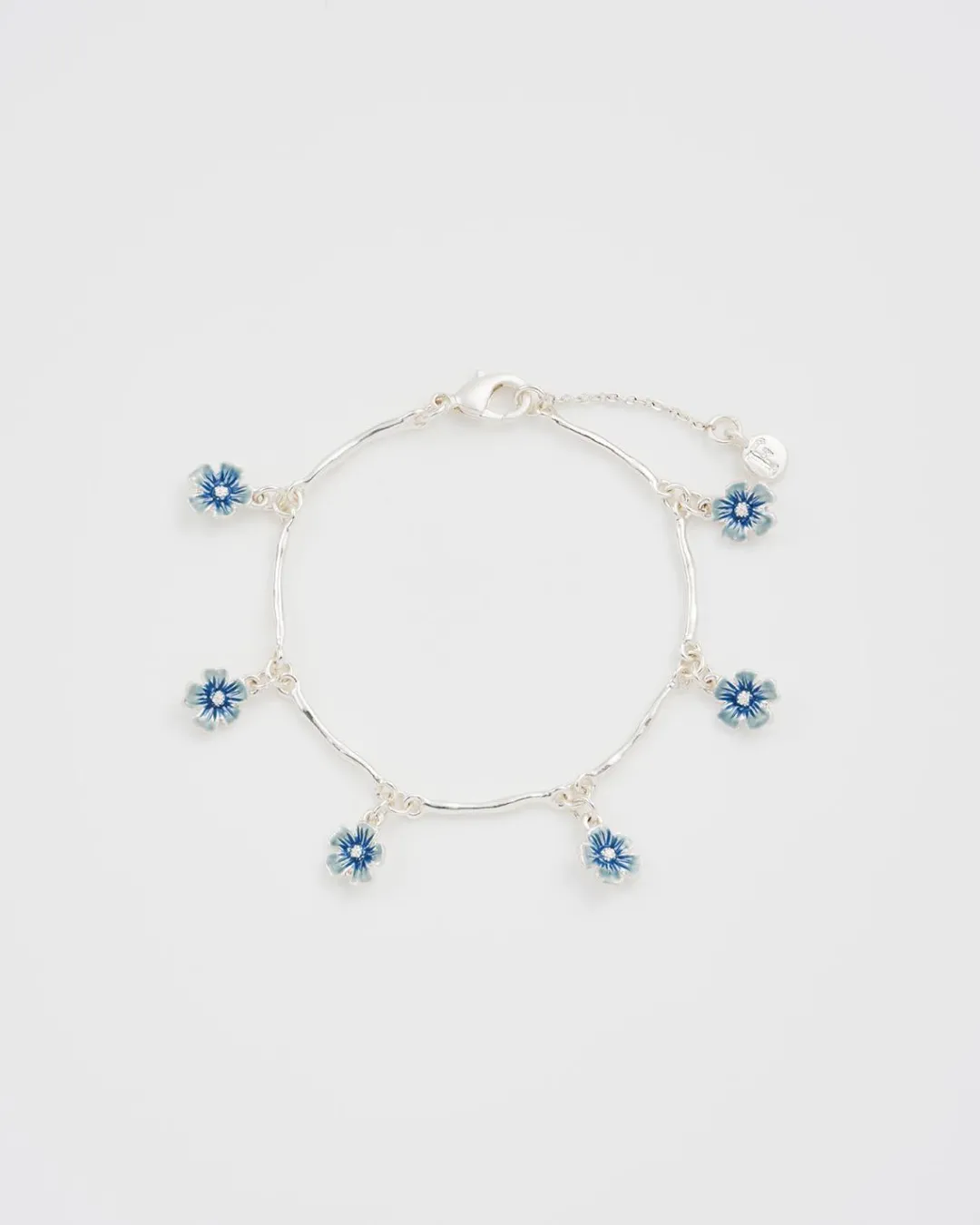 Fashion Fable England Forget Me Not Silver Bracelet