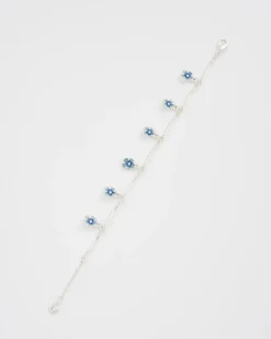Fashion Fable England Forget Me Not Silver Bracelet