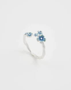 Hot Fable England Forget Me Not Silver Ring