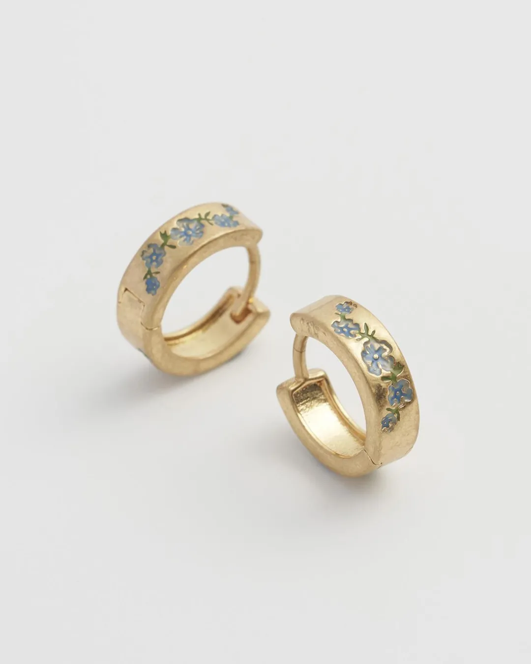 Clearance Fable England Forget-Me-Not Mini Hoop Earrings