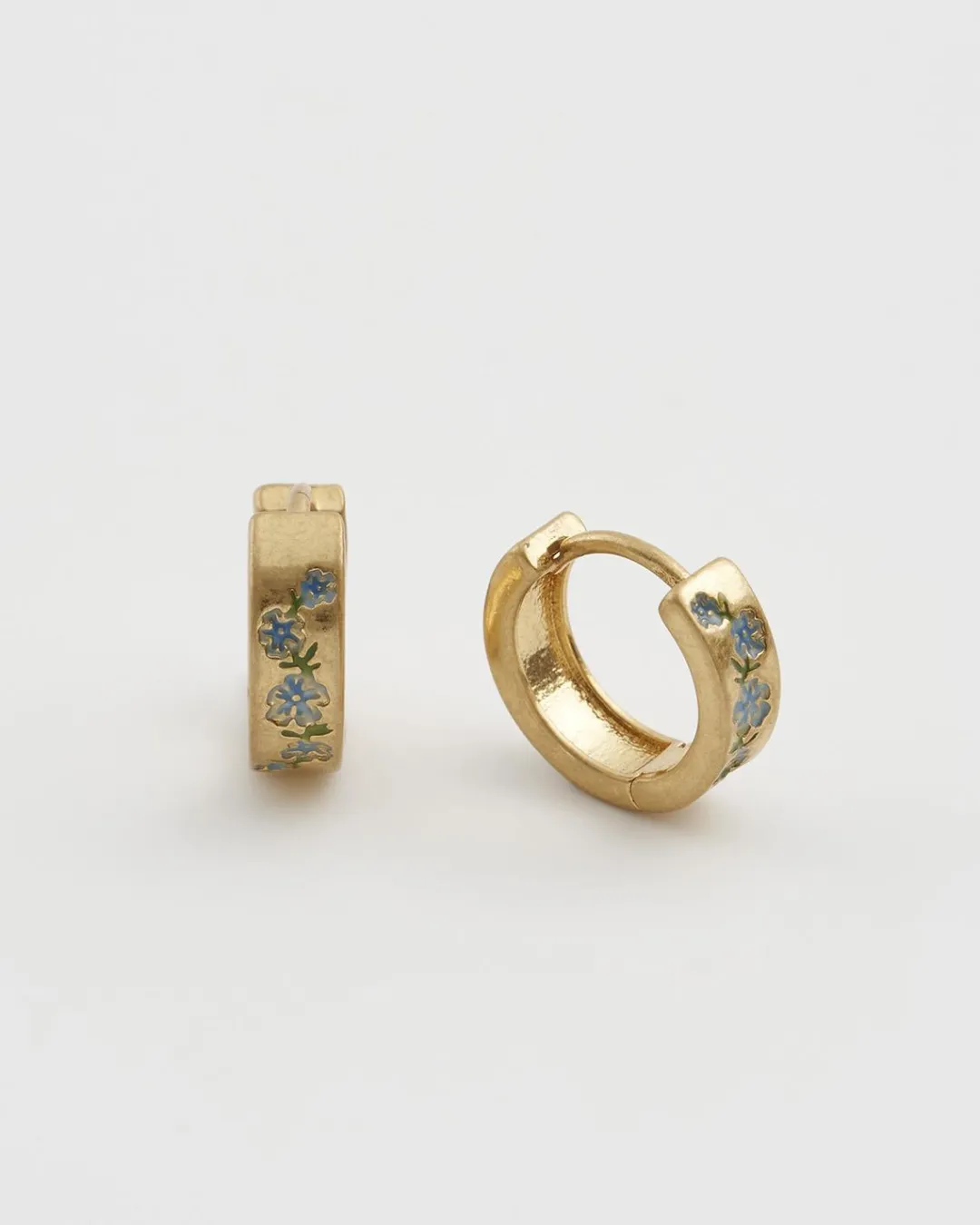 Clearance Fable England Forget-Me-Not Mini Hoop Earrings