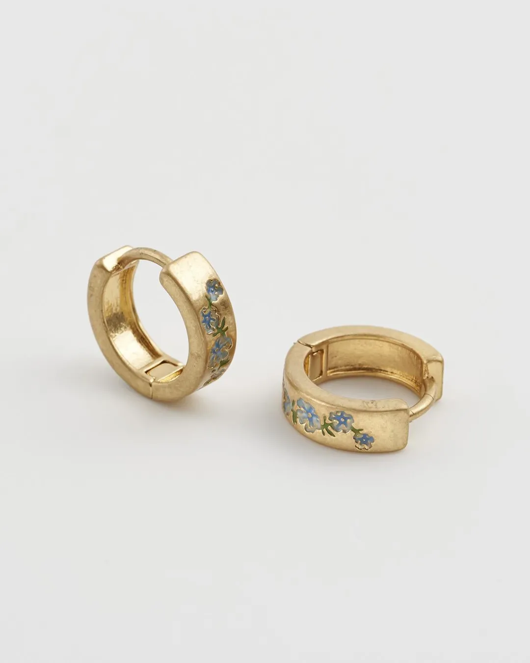 Clearance Fable England Forget-Me-Not Mini Hoop Earrings