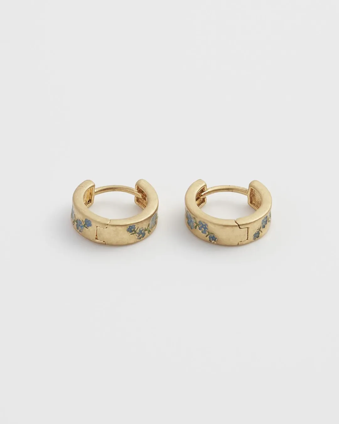 Clearance Fable England Forget-Me-Not Mini Hoop Earrings