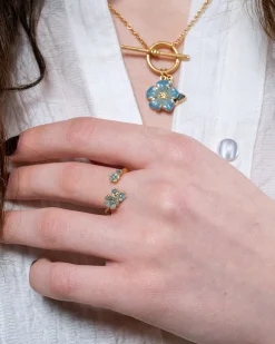 Hot Fable England Forget-Me-Not Ring