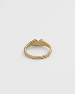New Fable England Four Leaf Clover & Pearl Signet Ring