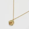 Sale Fable England Fox & Acorn Oval Chain Locket Necklace