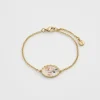 Fashion Fable England Framed Roses Bracelet