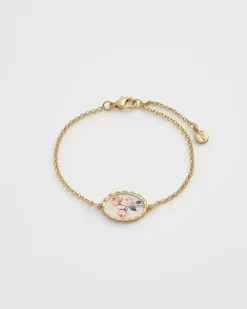 Fashion Fable England Framed Roses Bracelet