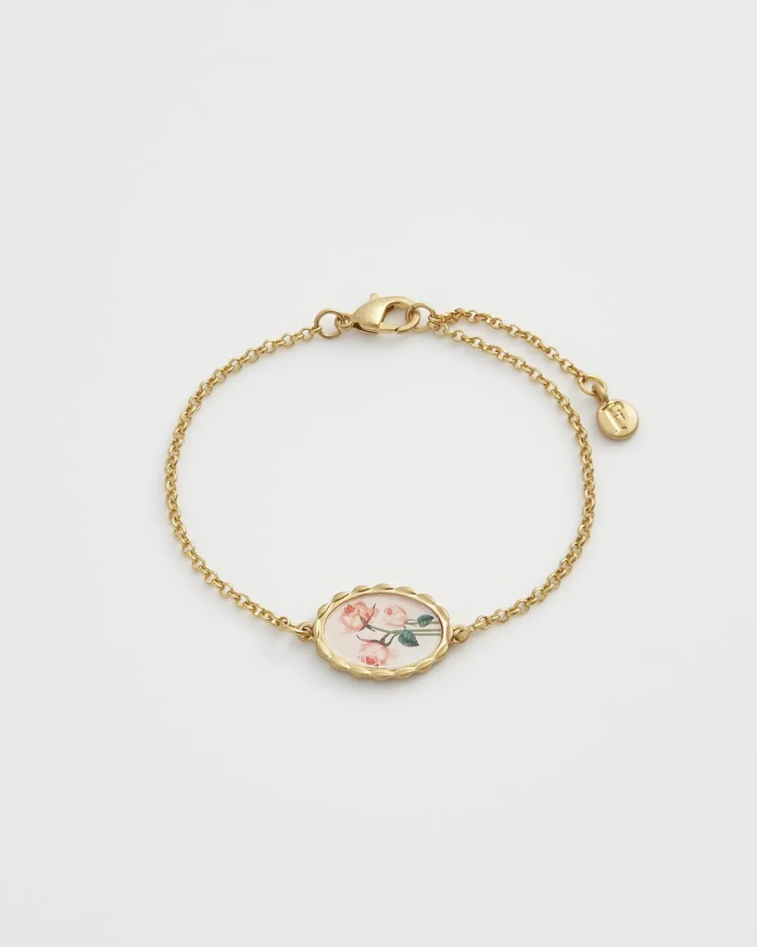 Fashion Fable England Framed Roses Bracelet
