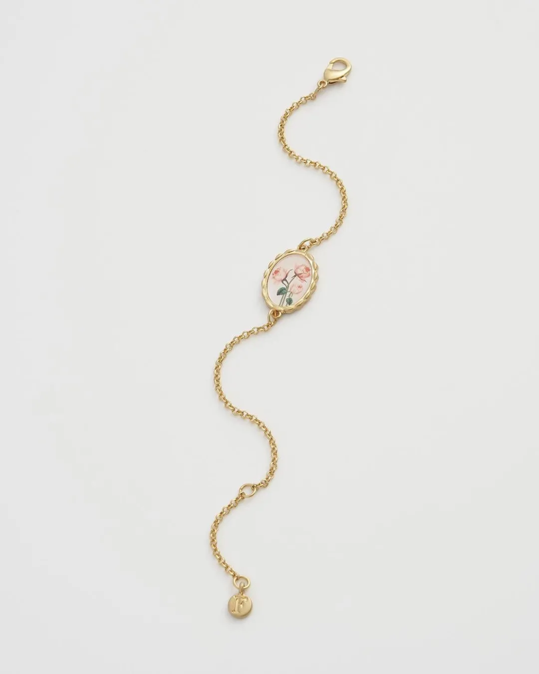 Fashion Fable England Framed Roses Bracelet