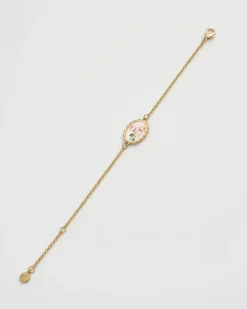 Fashion Fable England Framed Roses Bracelet