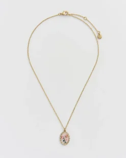 Sale Fable England Framed Roses Necklace