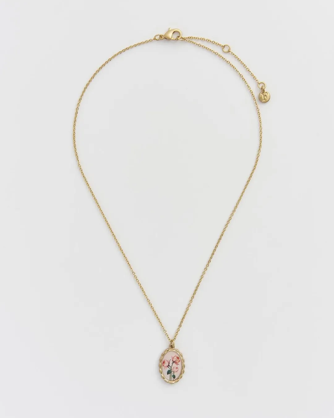 Sale Fable England Framed Roses Necklace