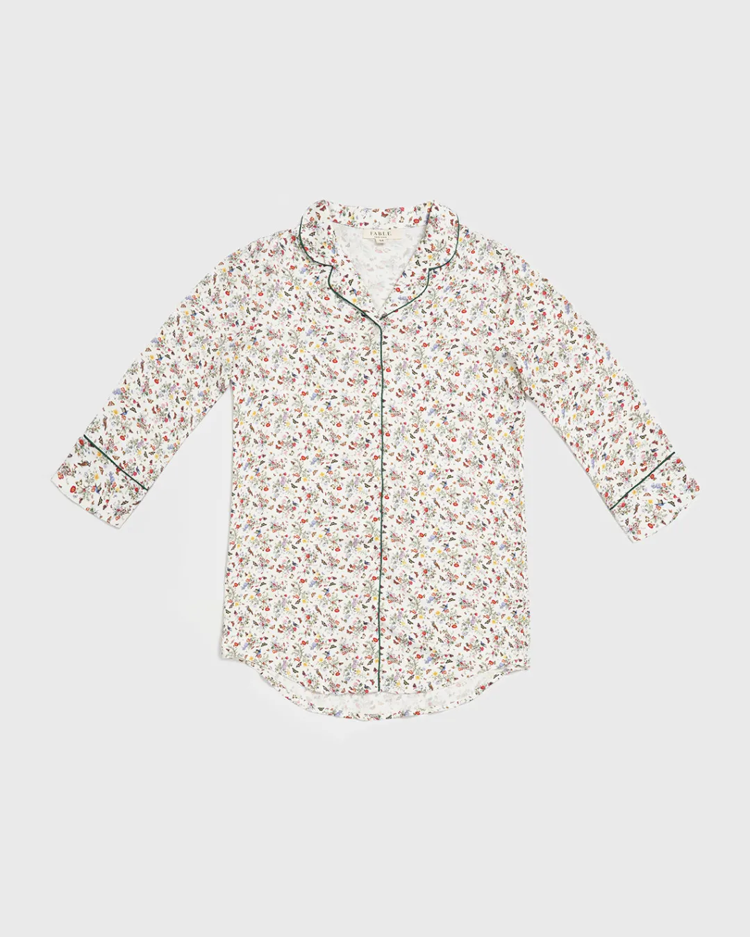 Sale Fable England Fruity Floral Cream Night Shirt