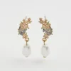 Online Fable England Hibiscus & Pearl Earrings