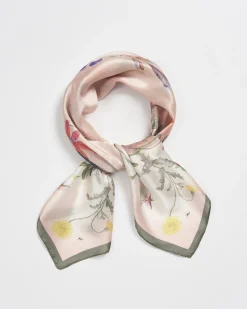 Online Fable England High Tea Narrative Ivory Square Scarf