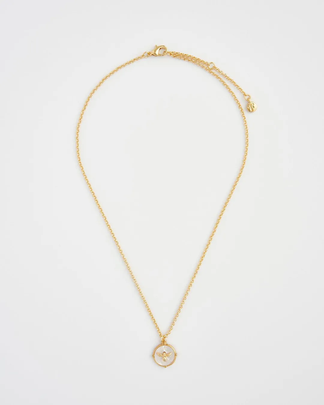 Hot Fable England Honey Bee & Pearl Pendant