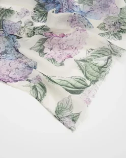 Outlet Fable England Hydrangea Light Weight Scarf