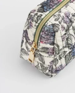 Discount Fable England Hydrangea Small Quilted Makeup Bag