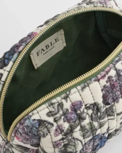 Discount Fable England Hydrangea Small Quilted Makeup Bag