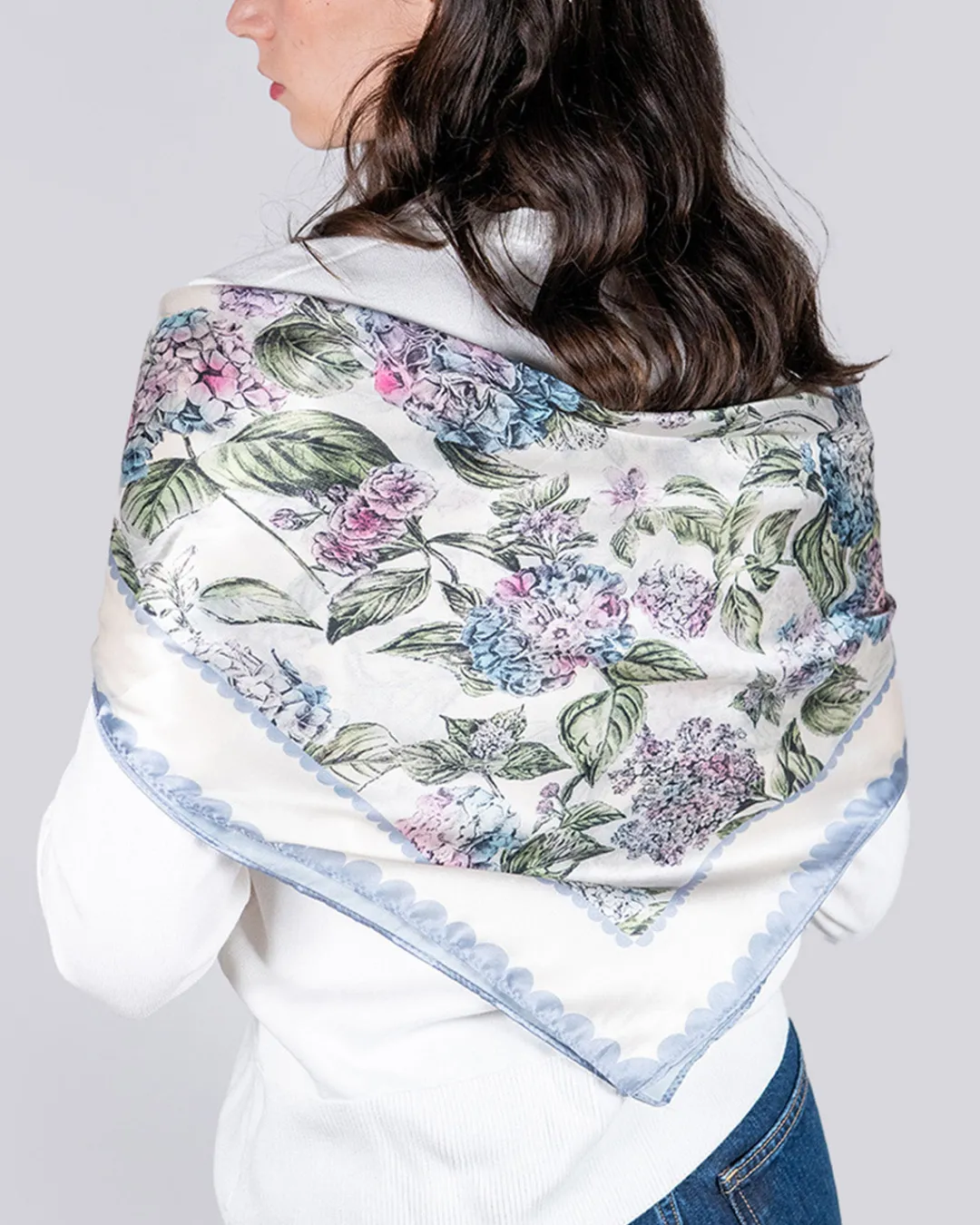 Best Fable England Hydrangea Square Scarf