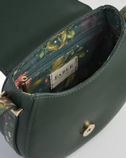 Clearance Fable England Into the Woods Green Saddle Purse