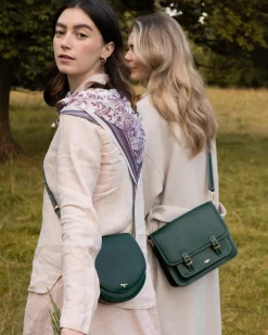 Clearance Fable England Into the Woods Green Saddle Purse