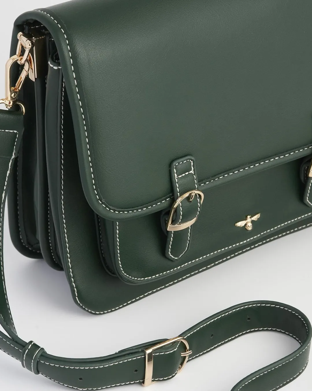 Discount Fable England Into the Woods Green Satchel