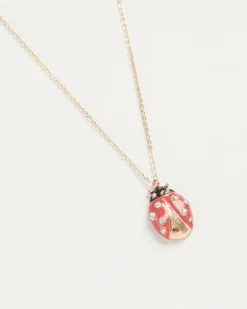 Best Fable England Ladybird Enamel Long Necklace