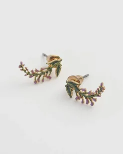 Fashion Fable England Lavender Earrings