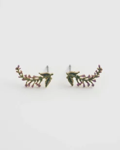 Fashion Fable England Lavender Earrings